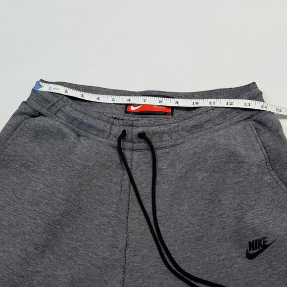 Nike Pants Mens Medium Gray Tech Fleece Joggers Tapered Zip Pocket 805162-091 - Picture 13 of 13